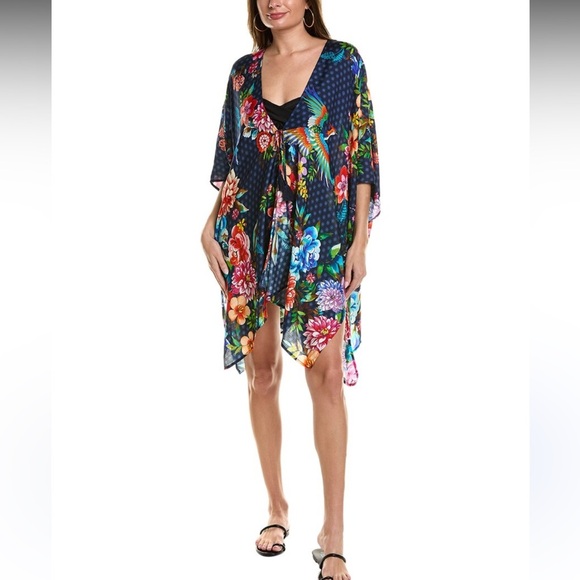 NWT Johnny Was Dreamer Short Kimono in multi - Picture 2 of 7